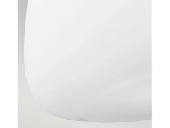 Plafón-Lampada a Soffitto 4 Luci Rama In Acciaio Nero A Bracci Curvi E Sfere In Vetro Opalino Marru00f3n