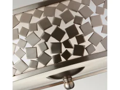 Lampada a Soffitto 4 Luci Rama In Acciaio Nero A Bracci E Sfere In Vetro Opalino Plateado Clearance