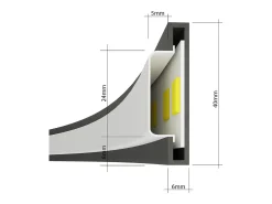 Sollux Lighting Lámpara Suspendida-Lampada a sospensione circolare a LED integrata bianca 78cm 3000K Lámpara Colgante Circular LED Integrada Blanca 78cm 3000K Blanco