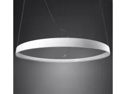 Sollux Lighting Lámpara Suspendida-Lampada a sospensione circolare a LED integrata bianca 78cm 3000K Lámpara Colgante Circular LED Integrada Blanca 78cm 3000K Blanco
