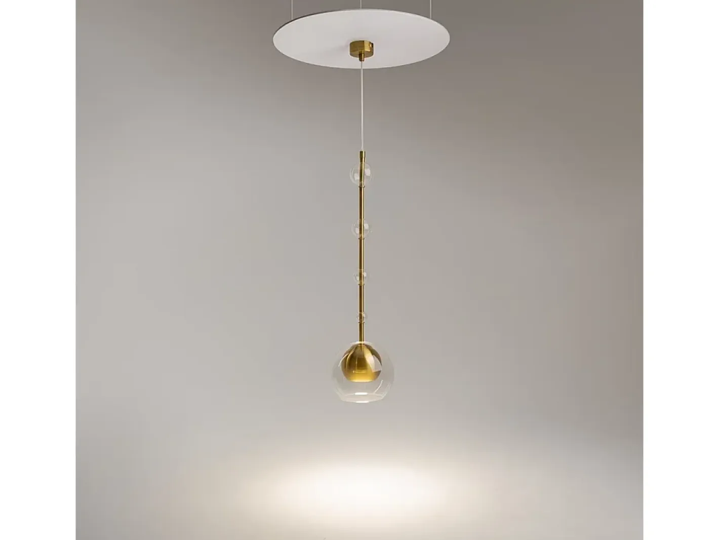 Maytoni Lampada a Sospensione Ros Moderna Metallo Ottone Trasparente IP20 Dorado Sale
