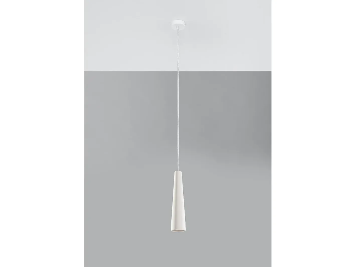 Sollux Lighting Lampada a sospensione sottile in ceramica bianca GU10 Lámpara Colgante de Cerámica Slim Blanca GU10 Blanco Outlet