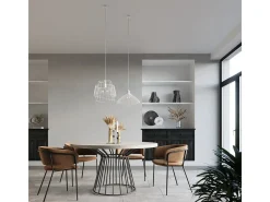 Sollux Lighting Lampada a sospensione Wire Frame bianca E27 Lámpara colgante con marco de alambre E27 Blanco Discount