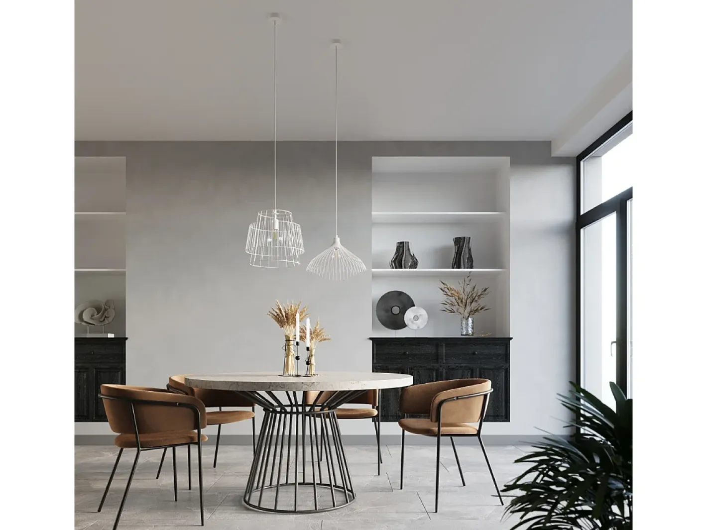 Sollux Lighting Lampada a sospensione Wire Frame bianca E27 Lámpara colgante con marco de alambre E27 Blanco Discount