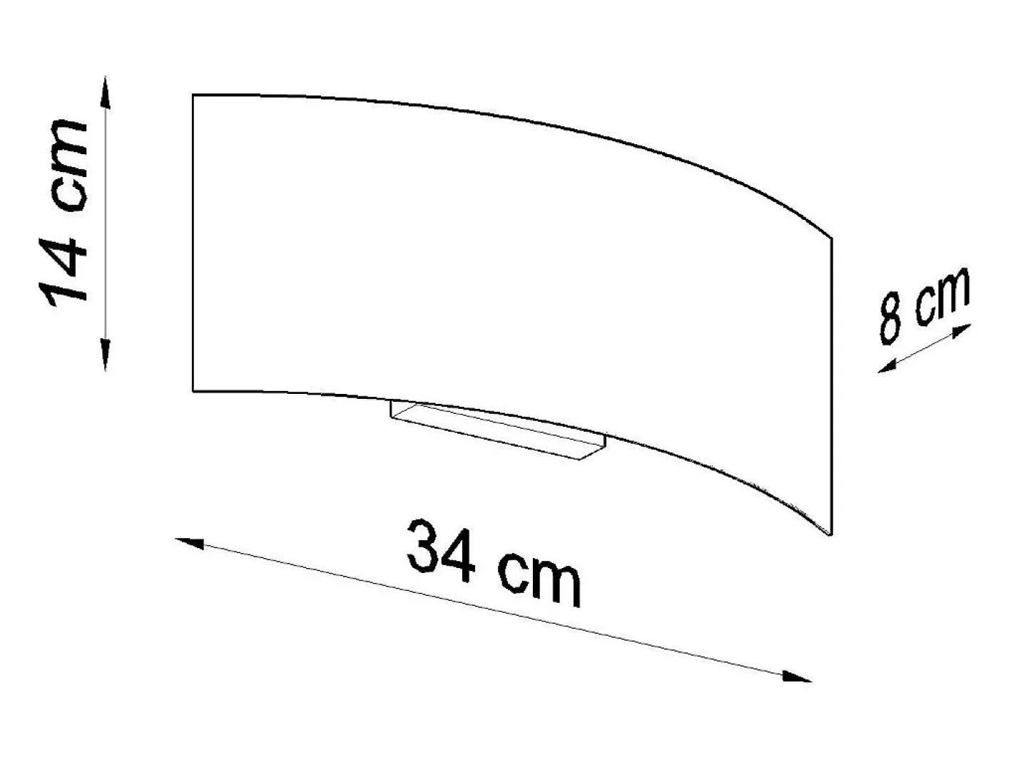 Best Sollux Lighting Lampada da parete a incasso nera G9 Lámpara de pared empotrada G9 Negro