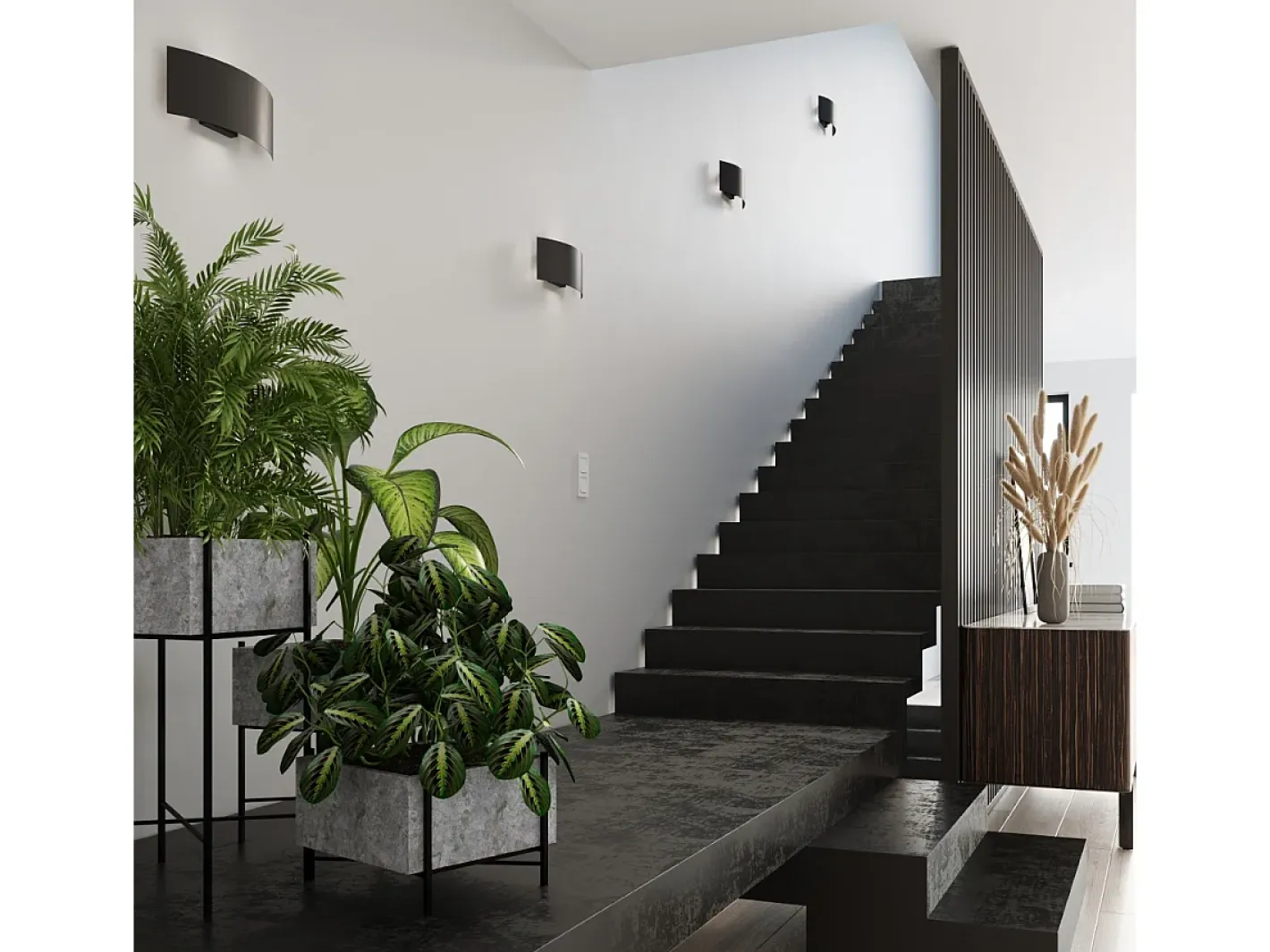 Best Sollux Lighting Lampada da parete a incasso nera G9 Lámpara de pared empotrada G9 Negro