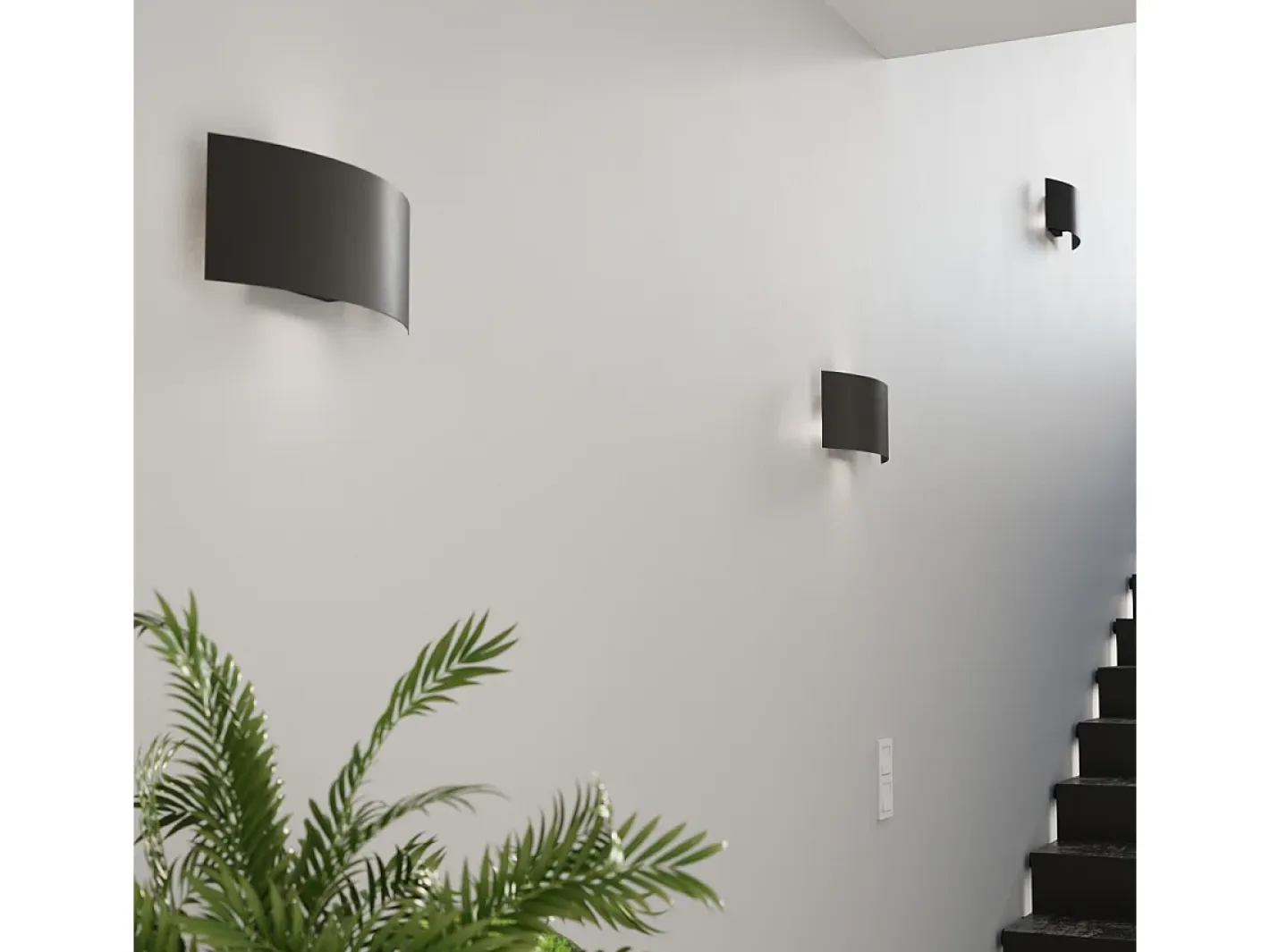 Best Sollux Lighting Lampada da parete a incasso nera G9 Lámpara de pared empotrada G9 Negro