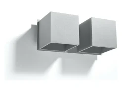 Sollux Lighting Lampada da parete Twin Square Up & Down Grigio G9 Lámpara de pared Twin Square Up & Down G9 Gris Outlet