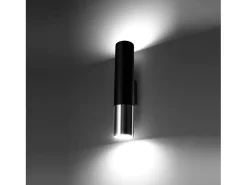Sollux Lighting Aplique Para Pared-Lampada da parete Up & Down Nero, Cromo GU10 Lámpara de pared Up & Down Negro, Cromado GU10 Gris