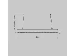 Online Maytoni Lampadario A Sospensione Moderno Points Alluminio Bianco Luce Led Integrato 40W Blanco
