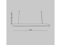 Maytoni Lampadario A Sospensione Moderno Points Alluminio Nero Luce Led Integrato 40W Negro Discount