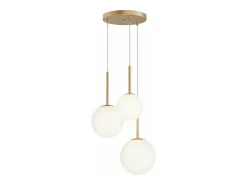 Maytoni Lampadario A Sospensione Moderno Basic Form Metallo Oro Vetro 3 Luci E14 40W Dorado Hot