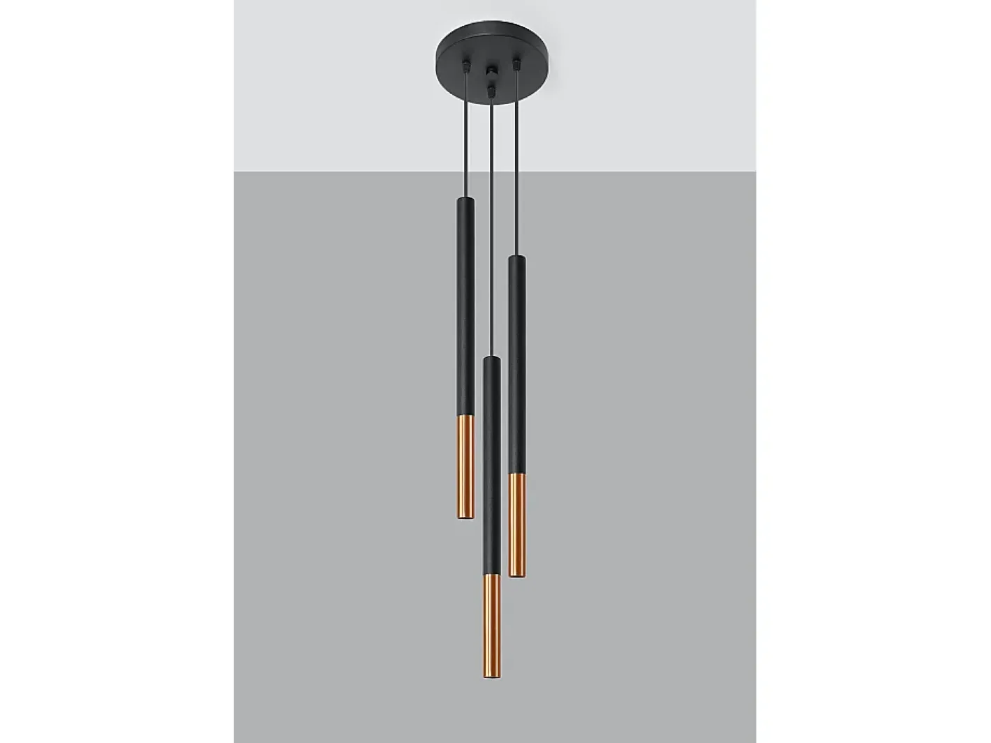 Sollux Lighting Lámpara Suspendida-Lampadario a sospensione Cluster Drop Nero, Rame G9 Lámpara colgante Cluster Drop , Cobre G9 Negro