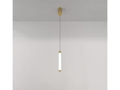 Maytoni Lámpara Suspendida-Lampadario A Sospensione Moderno Ray Alluminio Oro Luce Led Integrato 10W Dorado