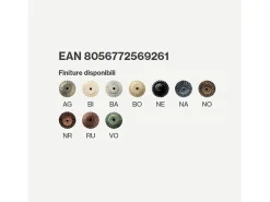 Ferroluce Lampadario Classico Ravenna Metallo E Ceramica Nero Sfumato Argento 2 Luci E27 Negro Best