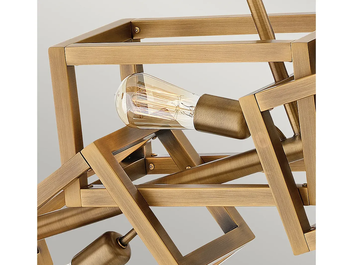 Discount Lampadario Contemporaneo Ensemble Acciaio Bronzo Spazzolato 6 Luci E27 Bronce