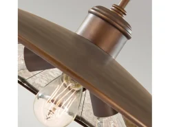 Clearance Lampadario Contemporaneo Urban Renewal Acciaio Bronzo Astral 3 Luci E27 Bronce
