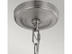 New Lampadario Contemporaneo Vintner In Acciaio Nichel Satinato Vetro 3 Luci E27 Marru00f3n