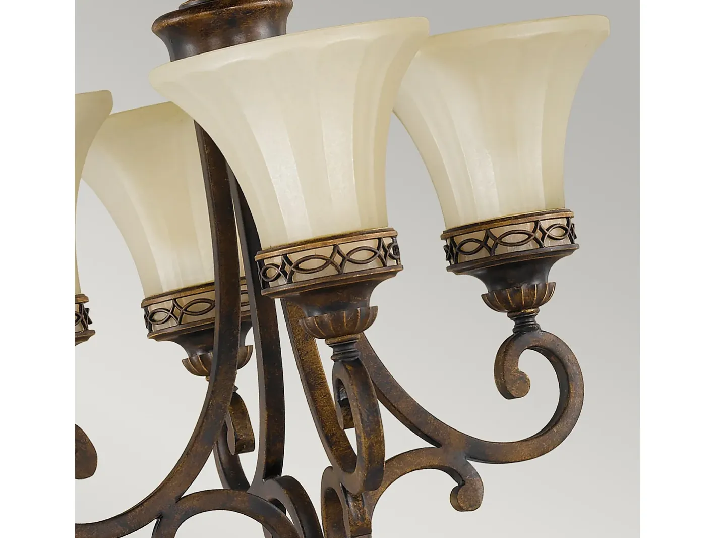Lámpara Suspendida-Lampadario Contemporaneo Drawing Room Acciaio Noce Vetro 4 Luci E27 Marru00f3n