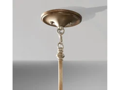 Lampadario Contemporaneo Lucia In Acciaio Argento Brunito Cristallo 3 Luci E27 Plateado New