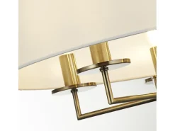 Lampadario Contemporaneo Knightsbridge Acciaio Ottone 5 Luci E14 Dorado Clearance