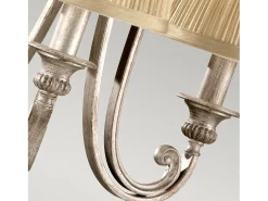 Lampadario Contemporaneo Abbey Acciaio Sabbia Argentata 3 Luci E14 Marru00f3n Best