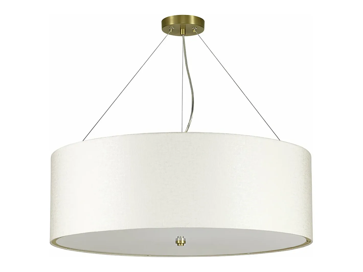 Lampadario Contemporaneo Pearce Acciaio Ottone Antico 7 Luci E27 Dorado