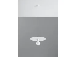 Sollux Lighting Lámpara Suspendida-Lampadario Cupola Bianco E27 Lámpara colgante domo Blanca E27 Blanco
