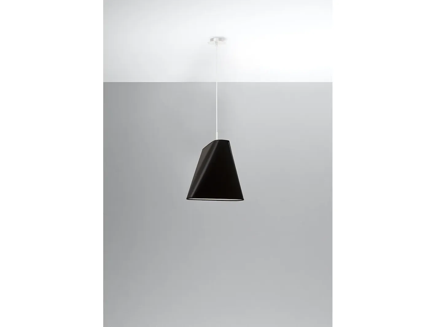 Sollux Lighting Lámpara Suspendida-Lampadario Cupola Nero E27 Lámpara colgante tipo domo E27 Negro