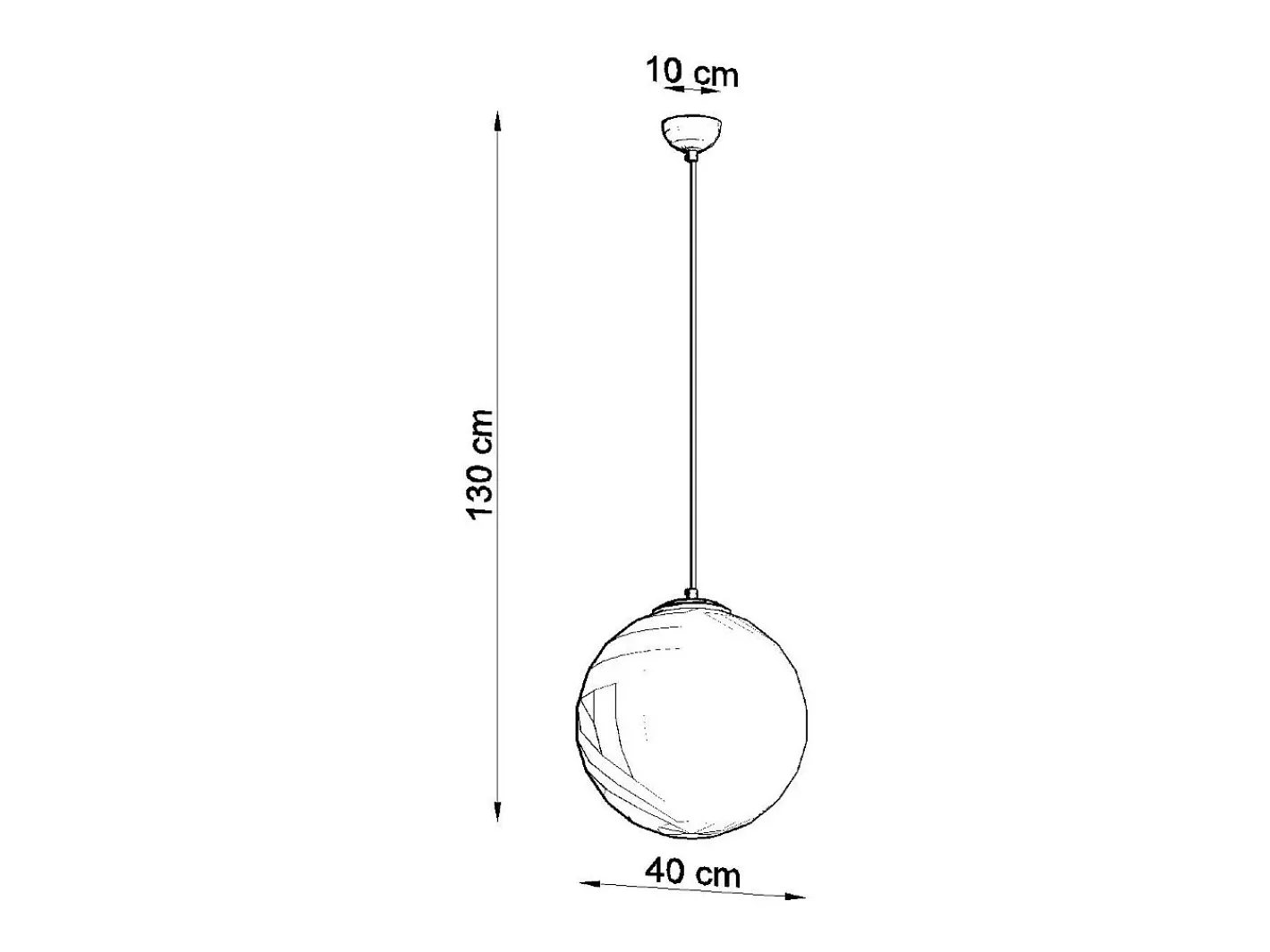 Sollux Lighting Lampadario Globe Bianco, Oro E27 Lámpara colgante Globe , Dorado E27 Blanco New