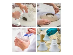 Ferroluce Lámpara Suspendida-Lampadario Industrial Ferro E Ceramica Vintage 1 Luce E27 23Cm Verde