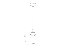 Best Ferroluce Lampadario Industrial Ferro E Ceramica Vintage Giallo 1 Luce E27 23Cm Amarillo