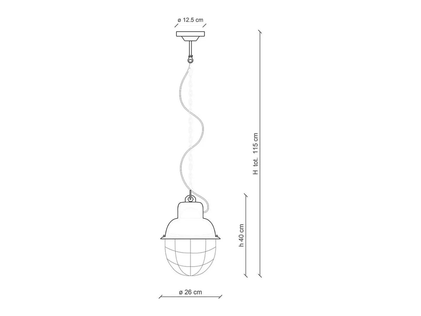 Online Ferroluce Lampadario Industrial Ferro E Ceramica Con Rete Vintage 1 Luce E27 26Cm Verde