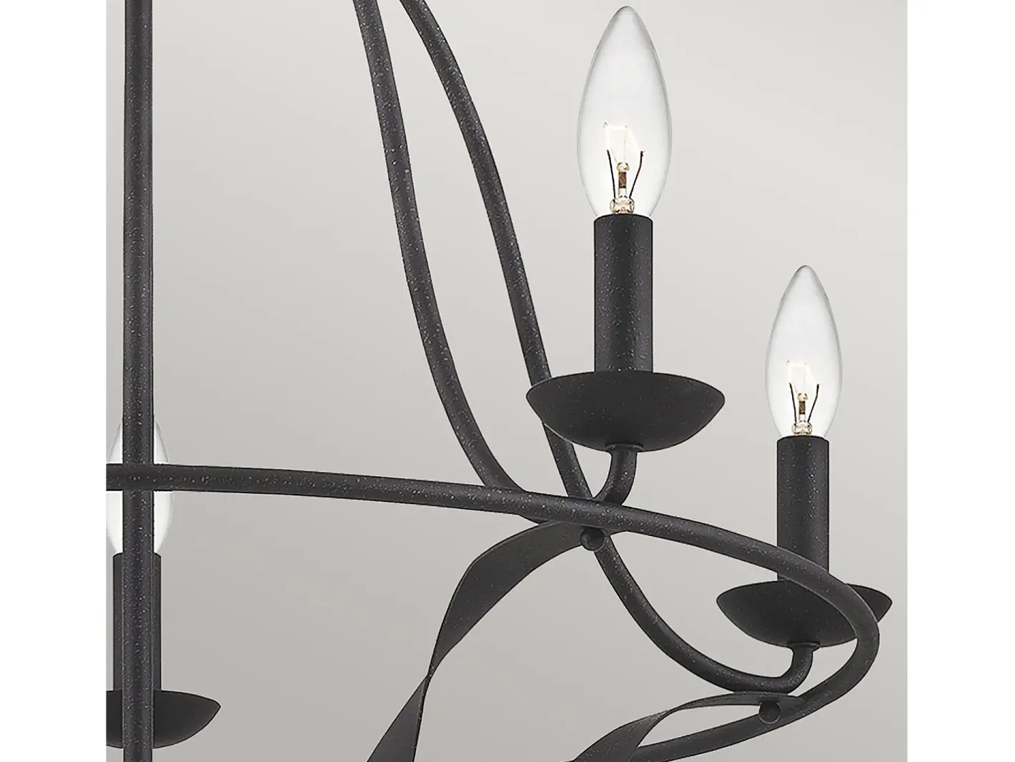 Hot Lampadario Industrial Nordico Bradbury Acciaio Grigio Cenere 5 Luci E14 Gris