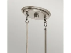 Clearance Lampadario Industrial Nordico Grand Bank Acciaio Grigio Antico Vetro 5 Luci E14 Gris