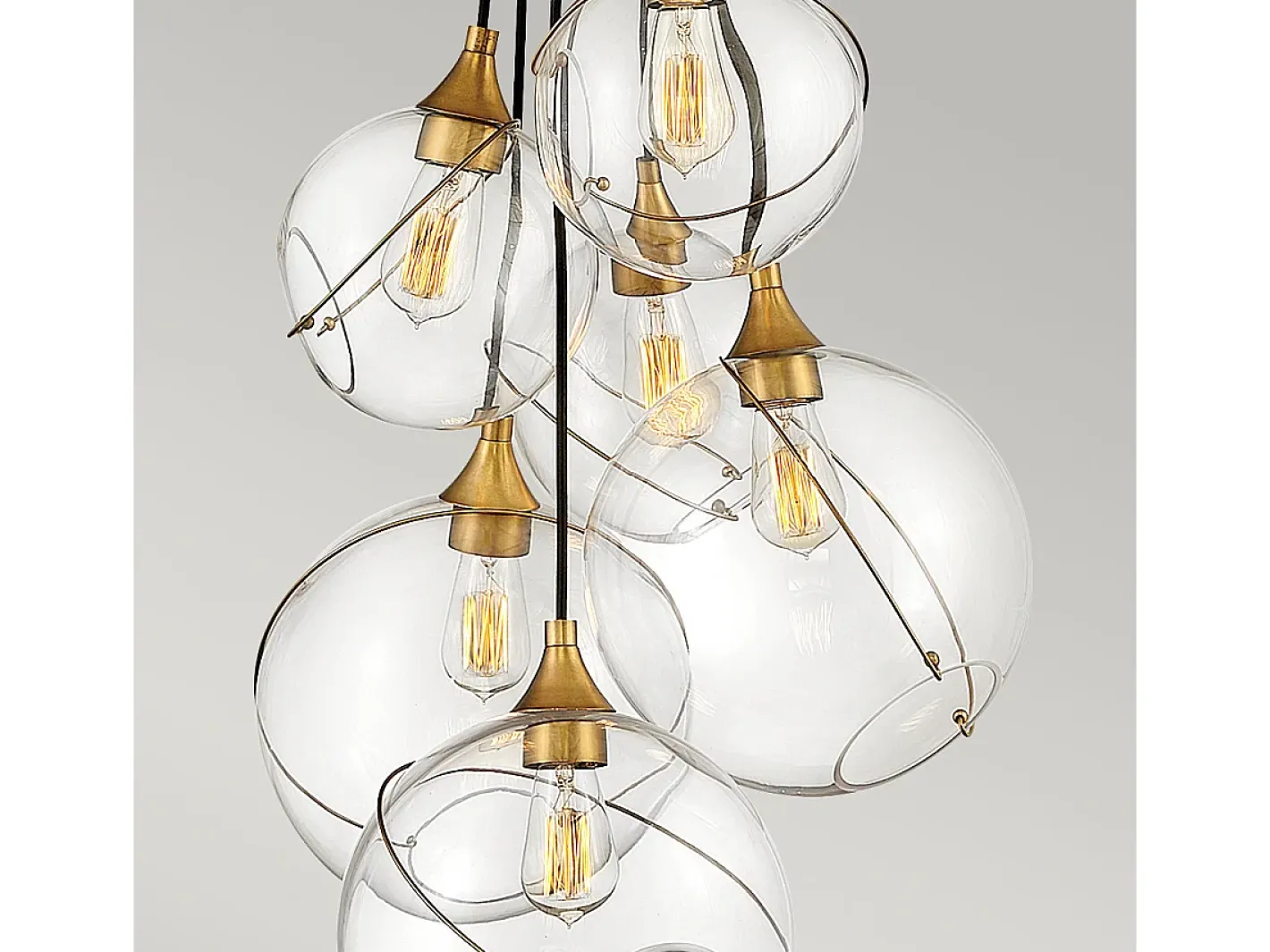 Lampadario Industrial Nordico Skye Acciaio Ottone Antico 6 Luci E27 Camel Online