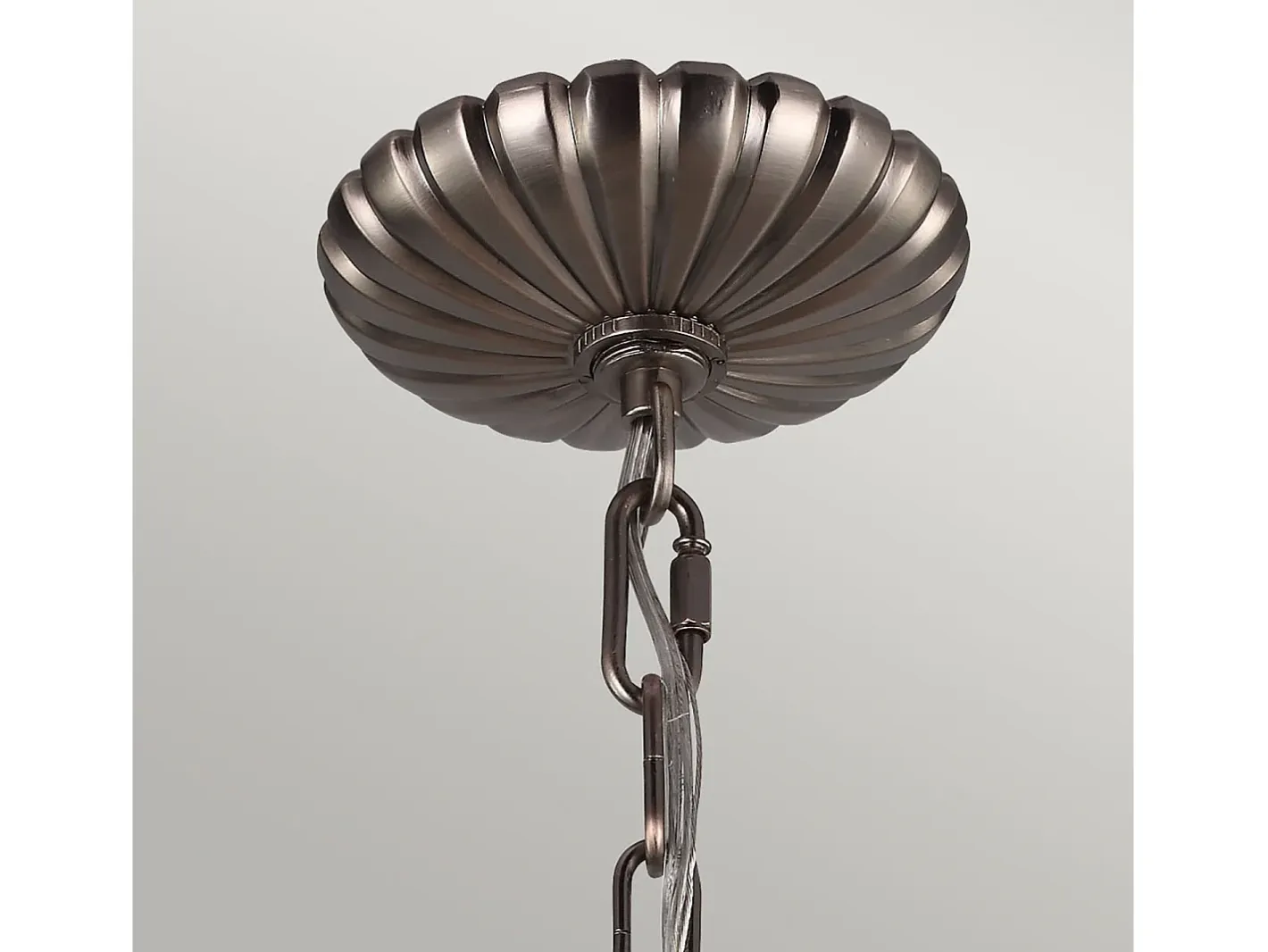 Lampadario Industrial Nordico Adams Acciaio Nichel Antico Vetro 4 Luci E14 Marru00f3n Discount