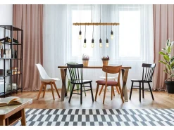 Lampadario Industrial-Nordico Fienile Acciaio Marrone 6 Luci E27 Marru00f3n Online