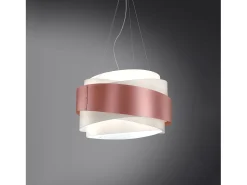 Lampadario Moderno Bea Polilux ® Pink Metal E Metallo Cromo 3 Luci E27 Plateado Sale