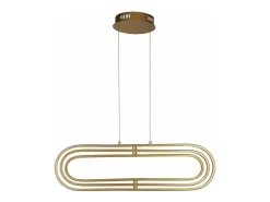 New Lampadario Moderno Clip Acciaio Oro Bianco Led 52,51W 3000 - 4500 - 6500K Dorado
