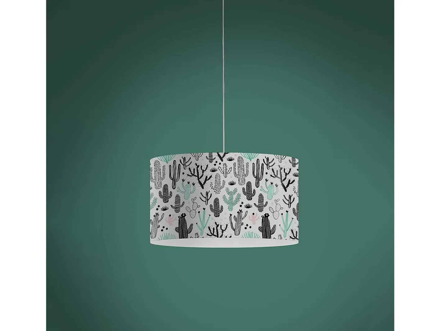 Best Lampadario Moderno Decolight Polilux ® Grafica Cactus 3 Luci E27 Blanco