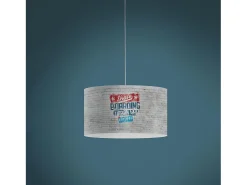Lámpara Suspendida-Lampadario Moderno Decolight Polilux ® Grafica Urban 1 Luce E27 Multicolor