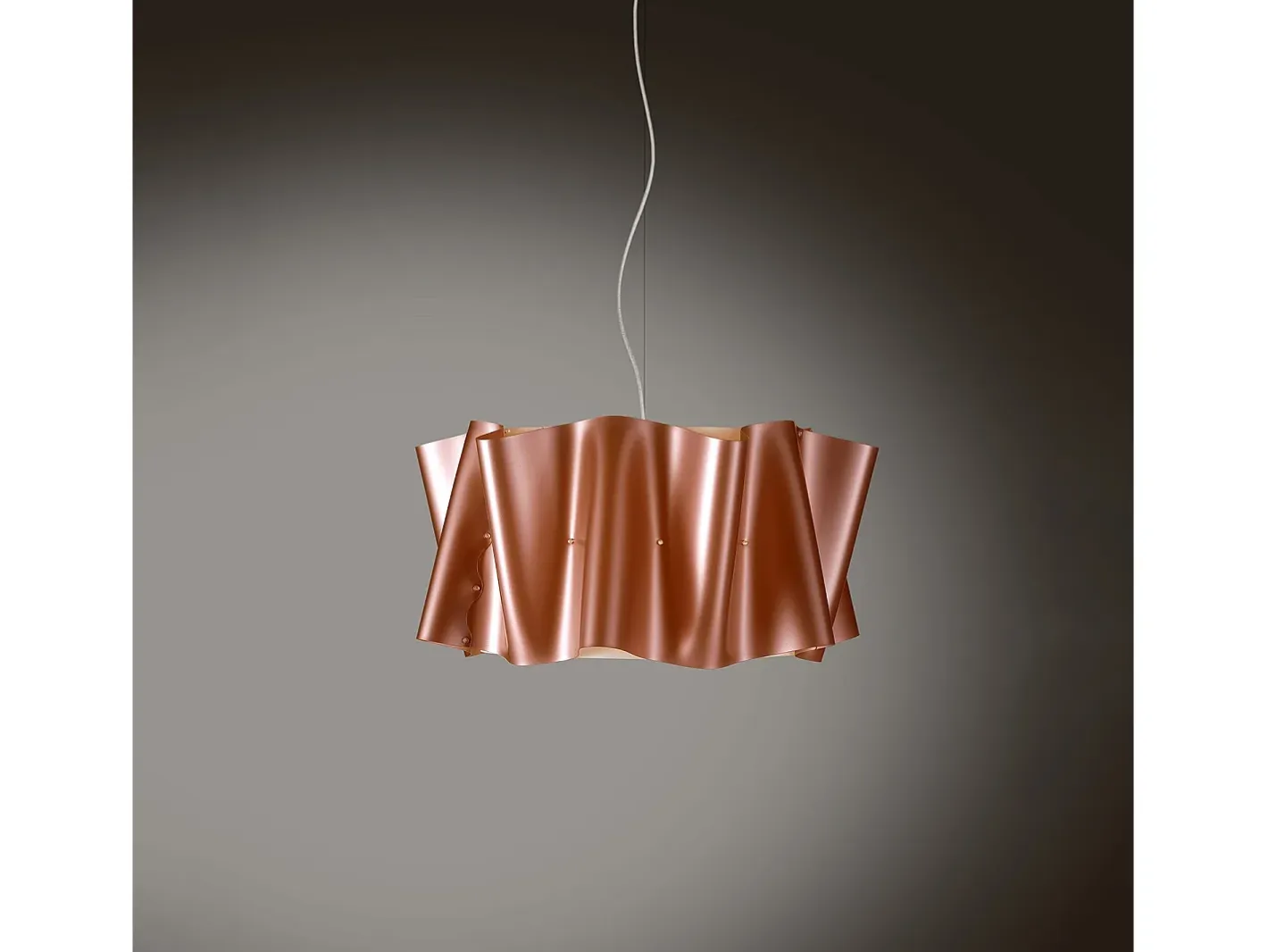 Lampadario Moderno Folio Polilux ® Rame E Metallo Cromo 5 Luci E27 Cobrizo Discount