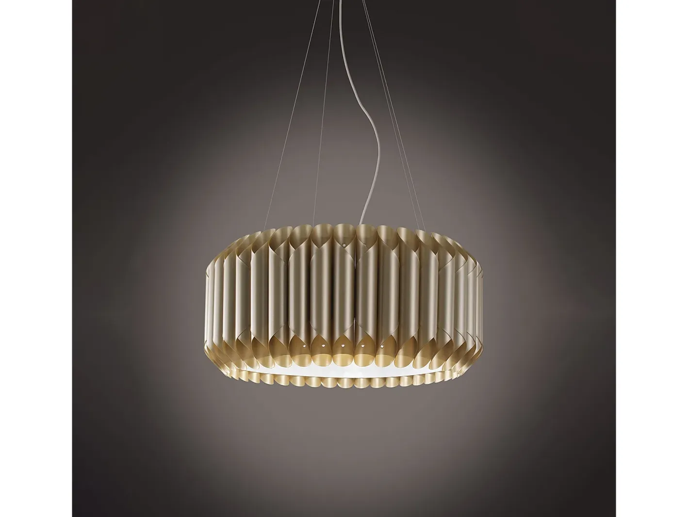 Lampadario Moderno Louise Polilux ® New Gold E Metallo Cromo 3 Luci E27 Dorado New