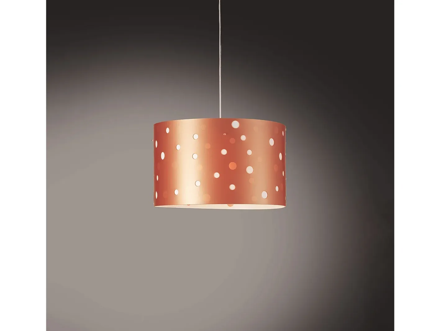 New Lampadario Moderno Pois Polilux ® Rame Materie Plastiche Bianco 5 Luci E27 Blanco