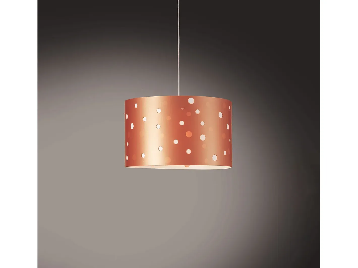 Lámpara Suspendida-Lampadario Moderno Pois Polilux ® Rame Materie Plastiche Bianco 3 Luci E27 Blanco