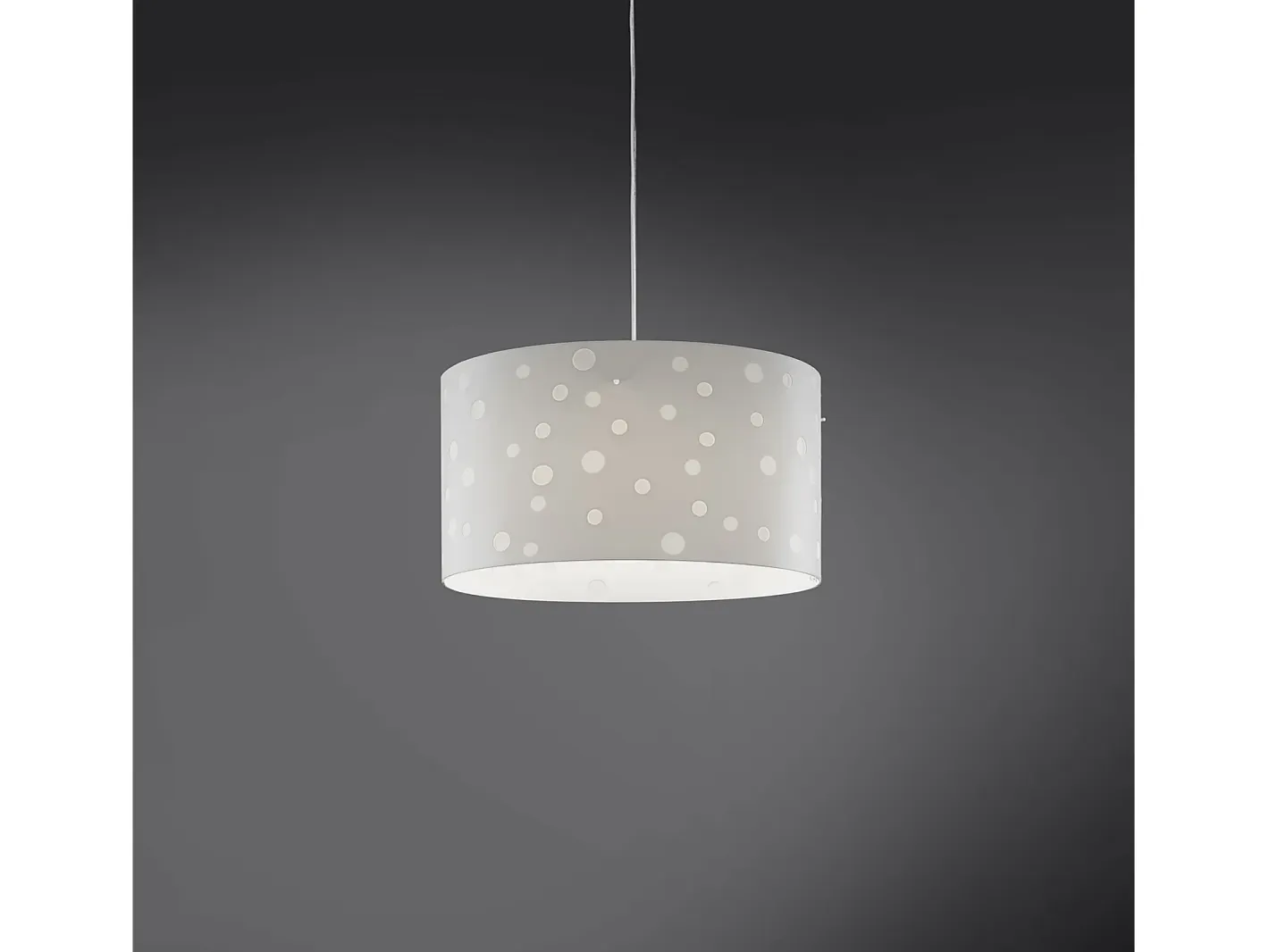 Lampadario Moderno Pois Polilux ® Bianco Materie Plastiche 5 Luci E27 Blanco Discount