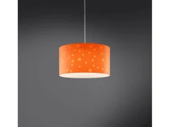 Lampadario Moderno Pois Polilux ® Arancione Materie Plastiche Bianco 5 Luci E27 Blanco Hot