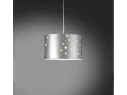 Lampadario Moderno Pois Polilux ® Argento Materie Plastiche Bianco 3 Luci E27 Blanco Outlet
