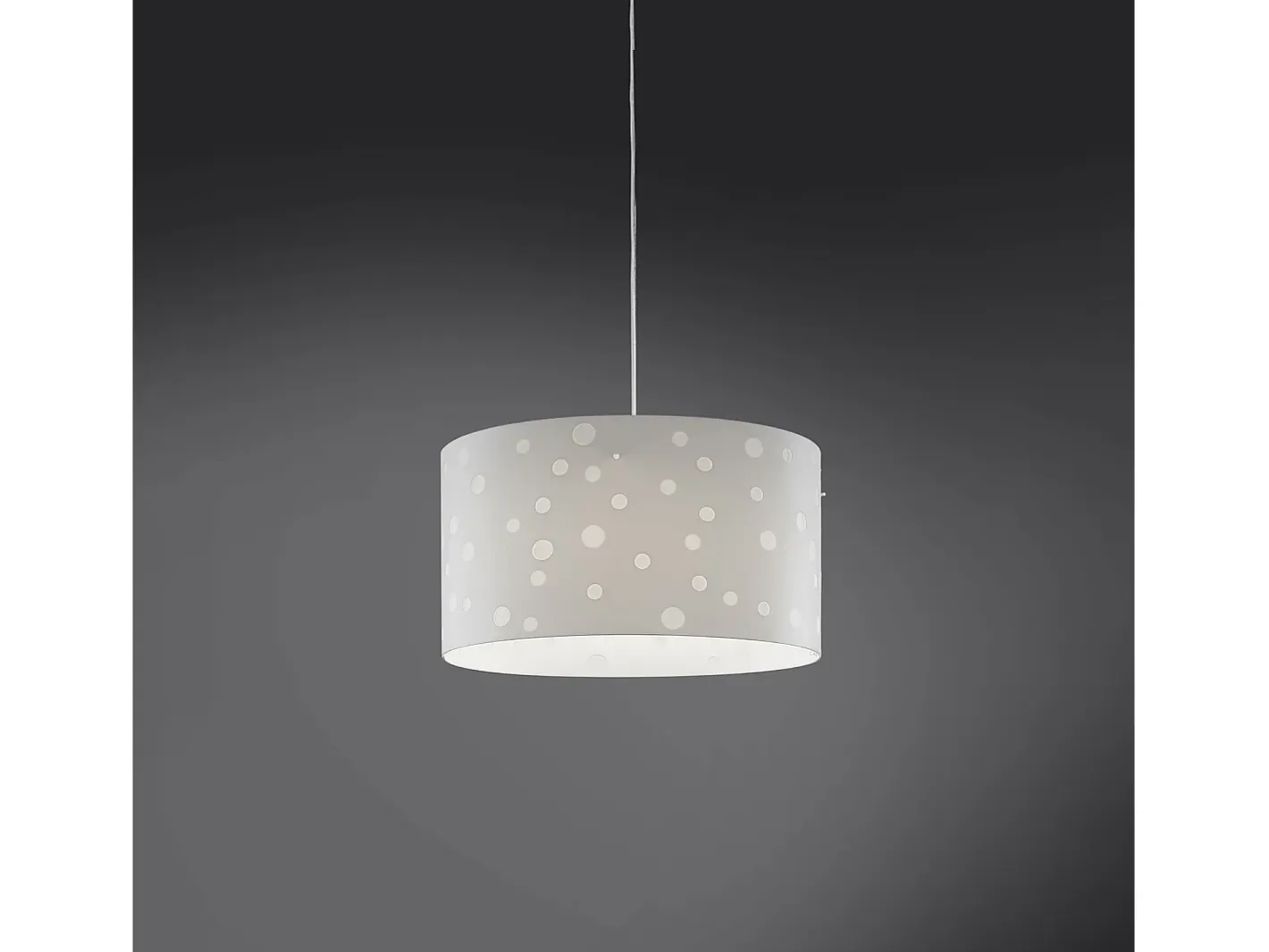 Outlet Lampadario Moderno Pois Polilux ® Bianco Materie Plastiche 3 Luci E27 Blanco
